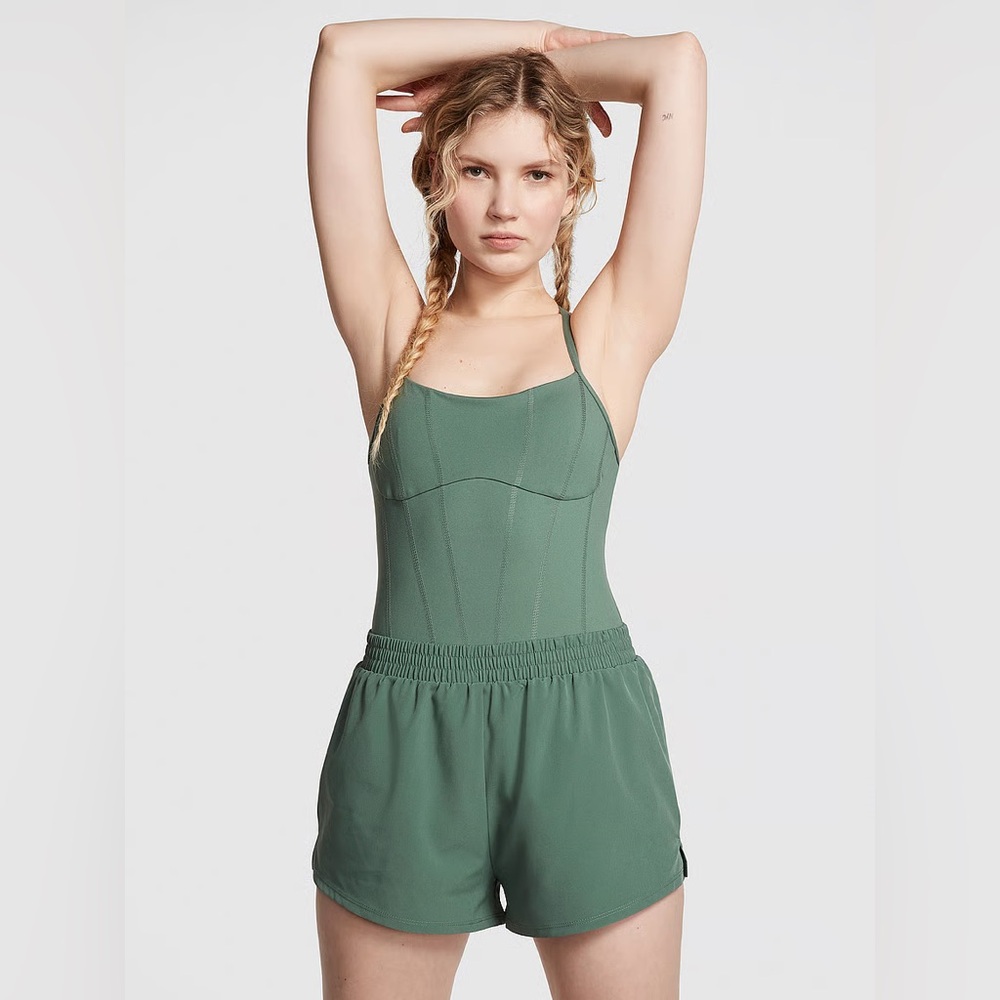 VS PINK CORSET ROMPER